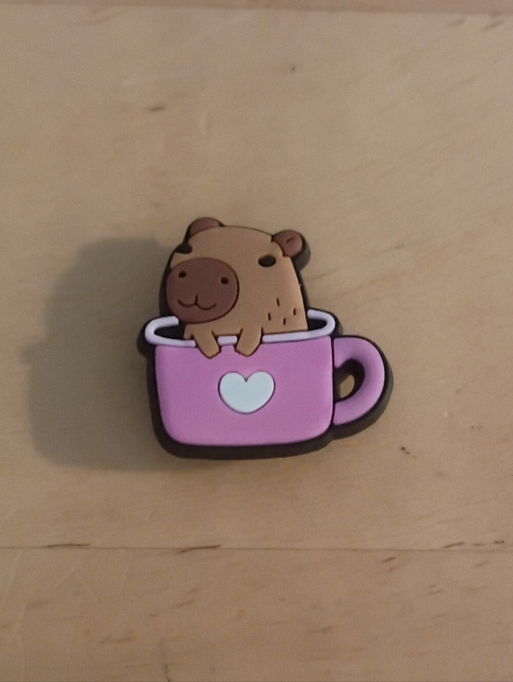 10 for $10 Jibbitz Croc Charms - Capybara in Pink Heart Mug 2 - New Shoe Charm
